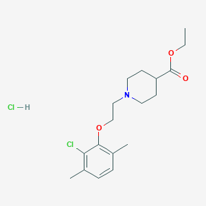 molecular formula C18H27Cl2NO3 B5330272 Ethyl 1-[2-(2-chloro-3,6-dimethylphenoxy)ethyl]piperidine-4-carboxylate;hydrochloride 