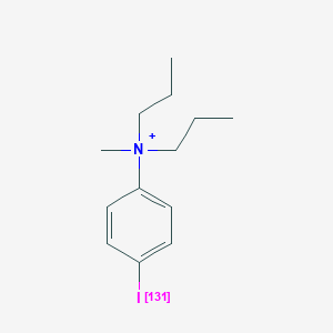 molecular formula C13H21IN+ B053303 N,N-Dipropyl-4-iodophenyl-N-methylammonium CAS No. 123723-79-5