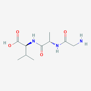 molecular formula C10H19N3O4 B053304 Glycyl-alanyl-valine CAS No. 121428-48-6