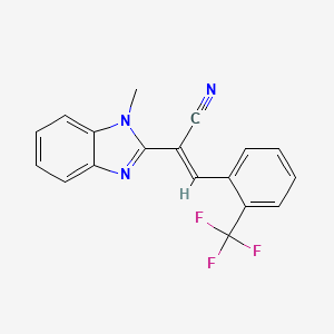 molecular formula C18H12F3N3 B5330952 MFCD02350304 