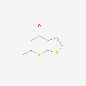 molecular formula C8H8OS2 B053314 6-Methyl-5,6-dihydro-4H-thieno[2,3-b]thiopyran-4-one CAS No. 120279-85-8