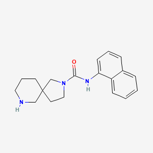 molecular formula C19H23N3O B5331987 N-1-naphthyl-2,7-diazaspiro[4.5]decane-2-carboxamide hydrochloride 