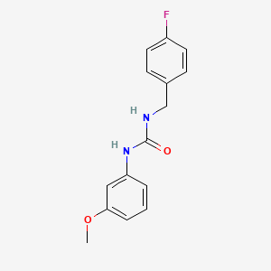 molecular formula C15H15FN2O2 B5332275 N-(4-fluorobenzyl)-N'-(3-methoxyphenyl)urea 