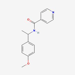 molecular formula C15H16N2O2 B5332578 N-[1-(4-methoxyphenyl)ethyl]pyridine-4-carboxamide 