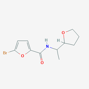 molecular formula C11H14BrNO3 B5333300 5-bromo-N-[1-(oxolan-2-yl)ethyl]furan-2-carboxamide 