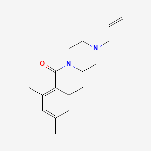 molecular formula C17H24N2O B5333386 (4-ALLYLPIPERAZINO)(MESITYL)METHANONE 