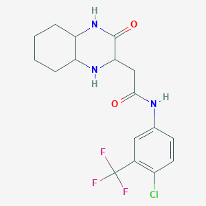 molecular formula C17H19ClF3N3O2 B5333517 C17H19ClF3N3O2 