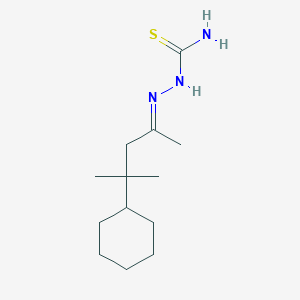 molecular formula C13H25N3S B5333592 4-cyclohexyl-4-methyl-2-pentanone thiosemicarbazone 