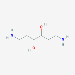 molecular formula C6H16N2O2 B053336 1,6-Diamino-3,4-dihydroxyhexane CAS No. 125078-78-6