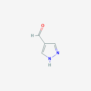 molecular formula C4H4N2O B053337 1H-pyrazole-4-carbaldehyde CAS No. 35344-95-7