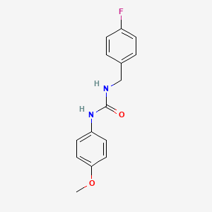 molecular formula C15H15FN2O2 B5333914 N-(4-fluorobenzyl)-N'-(4-methoxyphenyl)urea 