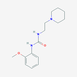 molecular formula C15H23N3O2 B5333961 N-(2-METHOXYPHENYL)-N'-(2-PIPERIDINOETHYL)UREA 