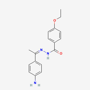 molecular formula C17H19N3O2 B5334117 N-[(Z)-1-(4-aminophenyl)ethylideneamino]-4-ethoxybenzamide 