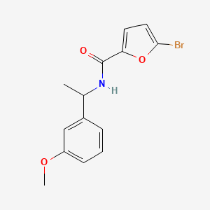 molecular formula C14H14BrNO3 B5334151 5-bromo-N-[1-(3-methoxyphenyl)ethyl]furan-2-carboxamide 