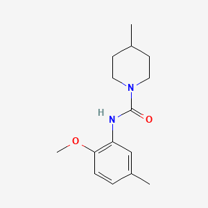 molecular formula C15H22N2O2 B5334171 N-(2-methoxy-5-methylphenyl)-4-methylpiperidine-1-carboxamide 