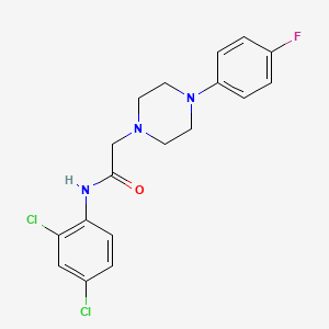 molecular formula C18H18Cl2FN3O B5334310 N-(2,4-dichlorophenyl)-2-[4-(4-fluorophenyl)piperazin-1-yl]acetamide 