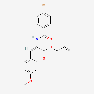 molecular formula C20H18BrNO4 B5334318 prop-2-enyl (E)-2-[(4-bromobenzoyl)amino]-3-(4-methoxyphenyl)prop-2-enoate 