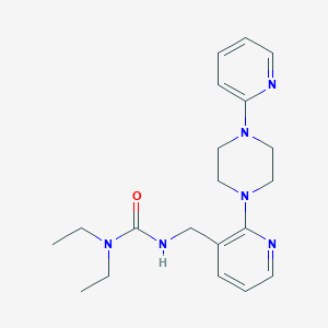 molecular formula C20H28N6O B5334327 N,N-diethyl-N'-{[2-(4-pyridin-2-ylpiperazin-1-yl)pyridin-3-yl]methyl}urea 