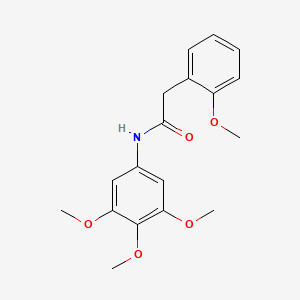molecular formula C18H21NO5 B5334383 2-(2-methoxyphenyl)-N-(3,4,5-trimethoxyphenyl)acetamide 