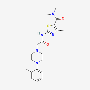 molecular formula C20H27N5O2S B5334490 N,N,4-TRIMETHYL-2-{2-[4-(2-METHYLPHENYL)PIPERAZIN-1-YL]ACETAMIDO}-1,3-THIAZOLE-5-CARBOXAMIDE 
