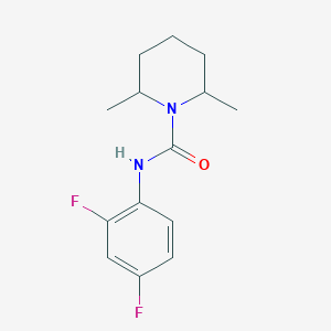 molecular formula C14H18F2N2O B5334508 N-(2,4-difluorophenyl)-2,6-dimethyl-1-piperidinecarboxamide 