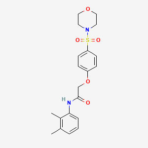 molecular formula C20H24N2O5S B5334581 N-(2,3-dimethylphenyl)-2-[4-(4-morpholinylsulfonyl)phenoxy]acetamide 