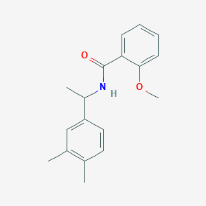 molecular formula C18H21NO2 B5334638 N-[1-(3,4-dimethylphenyl)ethyl]-2-methoxybenzamide 