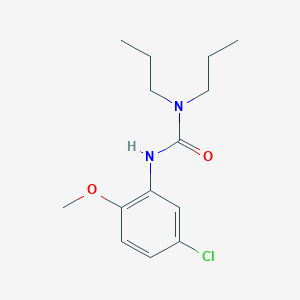 molecular formula C14H21ClN2O2 B5334921 N'-(5-chloro-2-methoxyphenyl)-N,N-dipropylurea 