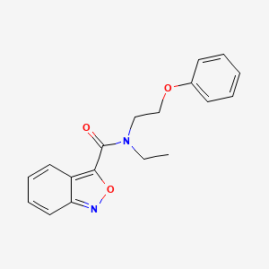 molecular formula C18H18N2O3 B5335005 N-ethyl-N-(2-phenoxyethyl)-2,1-benzisoxazole-3-carboxamide 