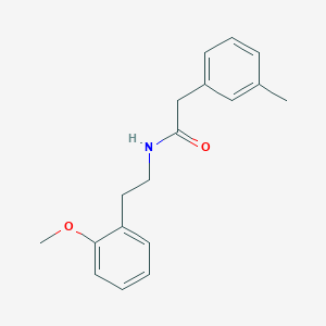 molecular formula C18H21NO2 B5335028 N-[2-(2-methoxyphenyl)ethyl]-2-(3-methylphenyl)acetamide 