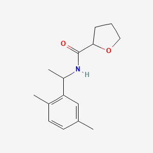 molecular formula C15H21NO2 B5335220 N-[1-(2,5-dimethylphenyl)ethyl]tetrahydro-2-furancarboxamide 