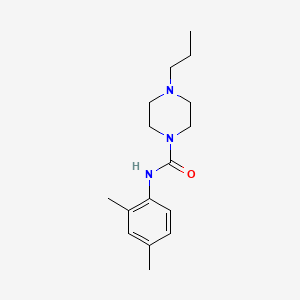 molecular formula C16H25N3O B5335327 N-(2,4-dimethylphenyl)-4-propylpiperazine-1-carboxamide 