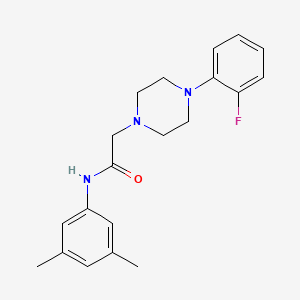 molecular formula C20H24FN3O B5335369 N-(3,5-dimethylphenyl)-2-[4-(2-fluorophenyl)piperazin-1-yl]acetamide 