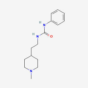 molecular formula C15H23N3O B5335398 N-[2-(1-methyl-4-piperidinyl)ethyl]-N'-phenylurea 