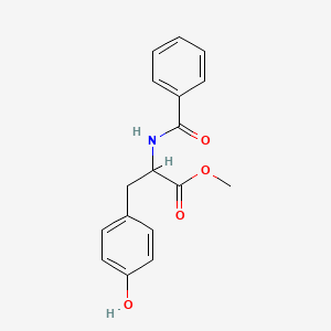 molecular formula C17H17NO4 B5335437 Methyl 2-(benzoylamino)-3-(4-hydroxyphenyl)propanoate 