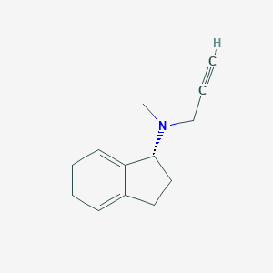 molecular formula C13H15N B053355 N-Methyl-N-propargyl-1(R)-aminoindan CAS No. 124192-87-6