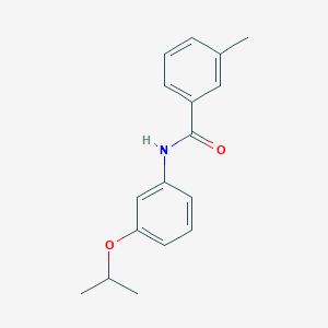 molecular formula C17H19NO2 B5335618 N-(3-isopropoxyphenyl)-3-methylbenzamide 