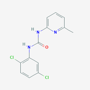 molecular formula C13H11Cl2N3O B5335677 1-(2,5-Dichlorophenyl)-3-(6-methylpyridin-2-yl)urea 