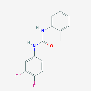 molecular formula C14H12F2N2O B5335706 N-(3,4-difluorophenyl)-N'-(2-methylphenyl)urea 