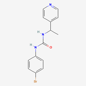 molecular formula C14H14BrN3O B5335860 N-(4-BROMOPHENYL)-N'-[1-(4-PYRIDYL)ETHYL]UREA 