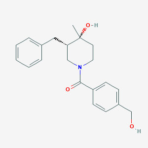 molecular formula C21H25NO3 B5335893 (3S*,4R*)-3-benzyl-1-[4-(hydroxymethyl)benzoyl]-4-methyl-4-piperidinol 