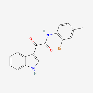 molecular formula C17H13BrN2O2 B5335902 N-(2-bromo-4-methylphenyl)-2-(1H-indol-3-yl)-2-oxoacetamide 