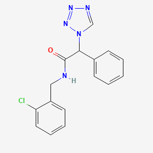 molecular formula C16H14ClN5O B5335908 N-(2-chlorobenzyl)-2-phenyl-2-(1H-tetrazol-1-yl)acetamide 