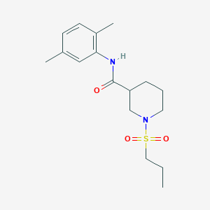 molecular formula C17H26N2O3S B5335919 N-(2,5-dimethylphenyl)-1-propylsulfonylpiperidine-3-carboxamide 