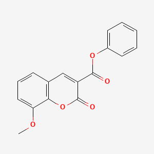 molecular formula C17H12O5 B5336001 phenyl 8-methoxy-2-oxo-2H-chromene-3-carboxylate 