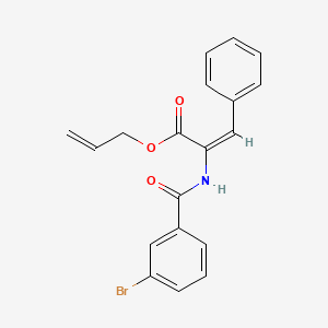 molecular formula C19H16BrNO3 B5336082 allyl 2-[(3-bromobenzoyl)amino]-3-phenylacrylate 