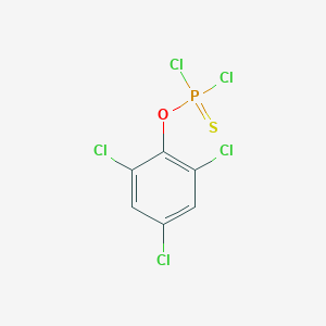 molecular formula C6H2Cl5OPS B053361 O-(2,4,6-Trichlorophenyl) phosphorodichloridothionate CAS No. 122447-64-7