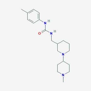 molecular formula C20H32N4O B5336413 N-[(1'-methyl-1,4'-bipiperidin-3-yl)methyl]-N'-(4-methylphenyl)urea 