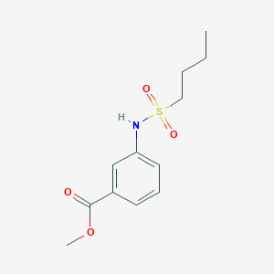 molecular formula C12H17NO4S B5336690 methyl 3-[(butylsulfonyl)amino]benzoate 