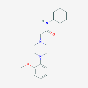 molecular formula C19H29N3O2 B5336700 N-cyclohexyl-2-[4-(2-methoxyphenyl)piperazin-1-yl]acetamide 